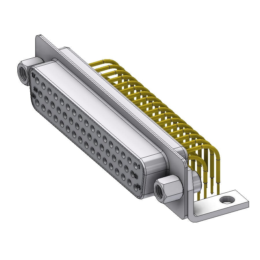 DT50SYC/2 M46UNB5 - CONN D-SUB DD50 FEMALE ANGLED | Encitech