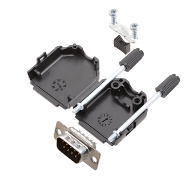 ENCITECH - DPPK09-BK-DMP-K - D-sub DM09 Male + Hood - 6355-0054-01 ...